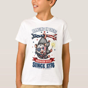 4:e juli Opossum Hänger Igen T-Shirt