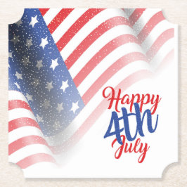 4:e juli Papper Plattor Underlägg Papper