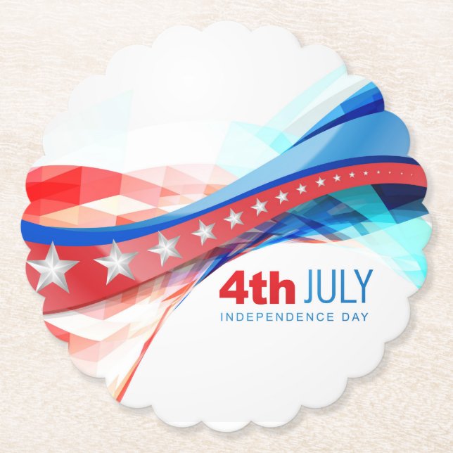 4:e juli Papper Plattor Underlägg Papper (Framsida)