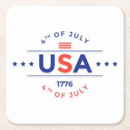 4:e juli Papper Underlägg i Firande