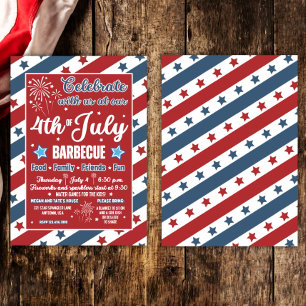 4:e juli-partiets inbjudan, Patriotic Barbecue Inbjudningar