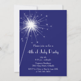4:e juli-partiets inbjudan till Sparklers