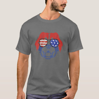 4:e juli Patriotic Bernese Mountain Hund America T Shirt