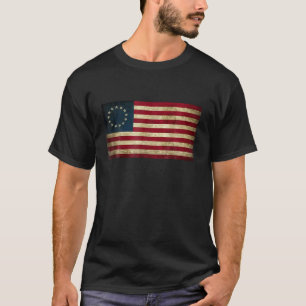 4:e juli Patriotic Betsy Ross battant flagga t shi Shirt