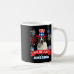 4:e juli Patriotic Day St. Bernard Hund InBeroende Kaffemugg<br><div class="desc">4:e juli Patriotisdagen St. Bernard Hund Independence Lycklig</div>