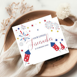 4:e juli Patriotic födelsedagsfest Pappersservett