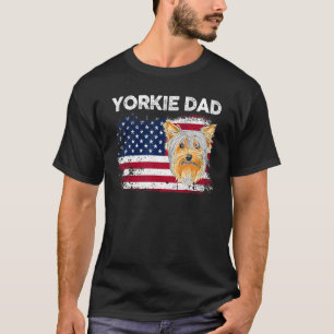 4:e juli: Patriotic Hund Mamma Pappa USA:s Flagga T Shirt