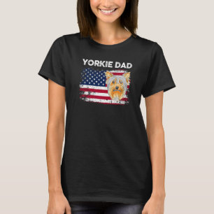 4:e juli: Patriotic Hund Mamma Pappa USA:s Flagga T Shirt