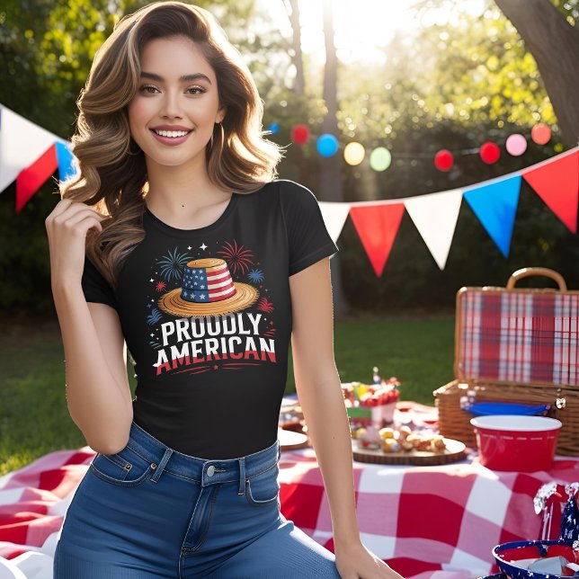 4:e juli Patriotic - stolt amerikansk T Shirt (Skapare uppladdad)
