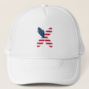 4:e juli patriotic USA america flagga star party Keps