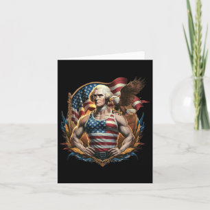 4:e juli patriotisk rolig George Washington juli Kort