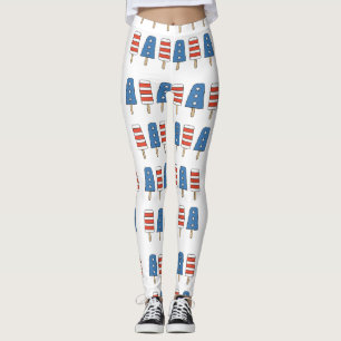 4:e juli Popsicles 4:e juli Independence day Leggings