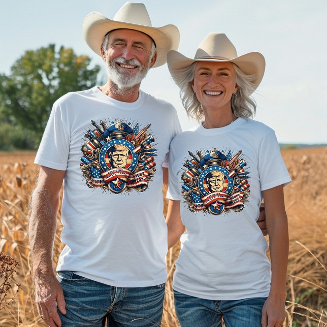 4:e juli: president Trump T Shirt (Skapare uppladdad)
