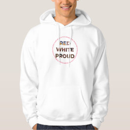 4:e juli RED WHITE PROUD Hoodie