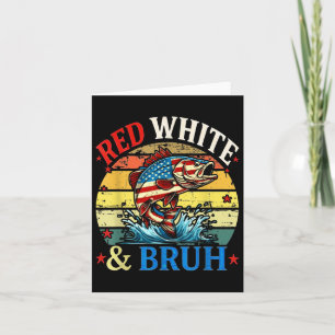 4:e juli: Retro Fishing Red White & Bruh Ame Kort