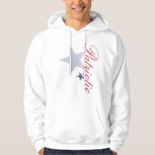 4:e juli röd, vit och blå flagga patriot Hoodie