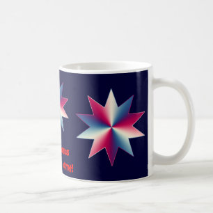 4:e juli Röd, Vit och Blått Kaffemugg