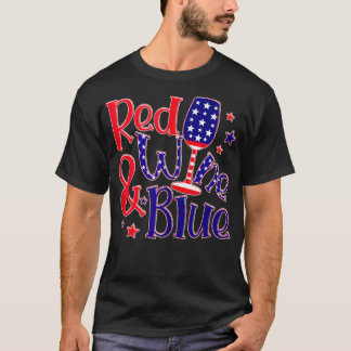 4:e juli Röda Vin och Blå, Amerika F T Shirt