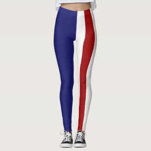 4:e juli Röda, vita och blå baljor Leggings