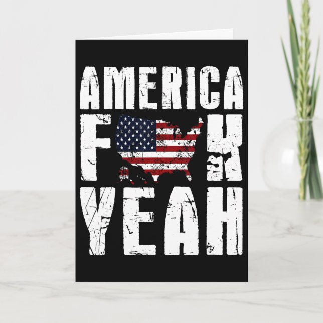 4:e juli rolig - Amerika ja  Kort (Framsida)