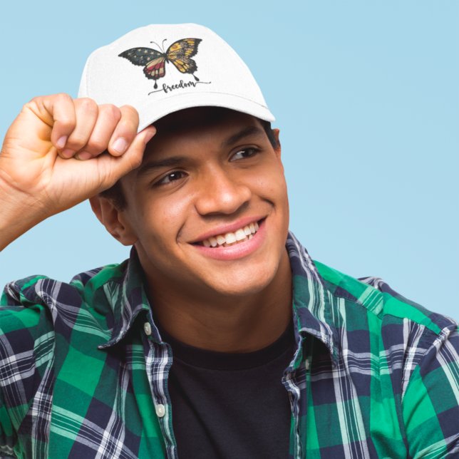 4:e juli Rött vitt blått Stjärnfrihet Keps (Skapare uppladdad)