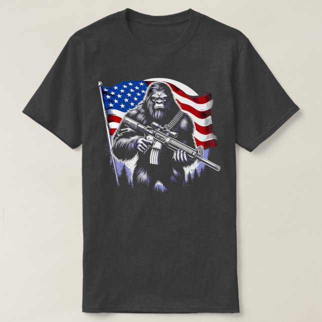 4:e juli Shirt USA Amerikanska Flagga T Shirt (Design framsida)