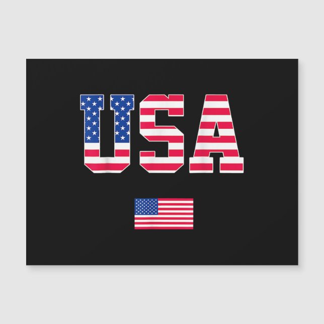 4:e juli Shirt USA Patriotic US American Flagga W (Framsida)