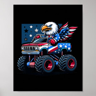4:e juli: Shirts Boys Kids American Flagga E Poster