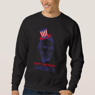 4:e juli Shirts För manar Lincoln Abraham Lång Ärmad Tröja