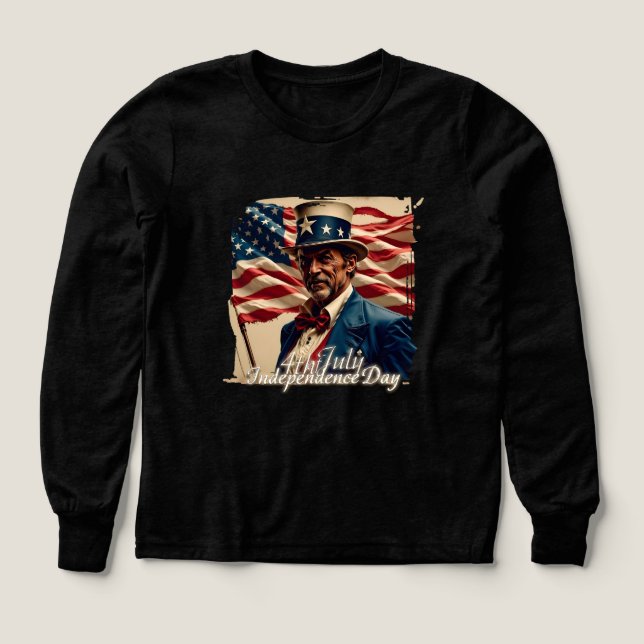 4:e juli - Självständighetsanda T Shirt (Design framsida)