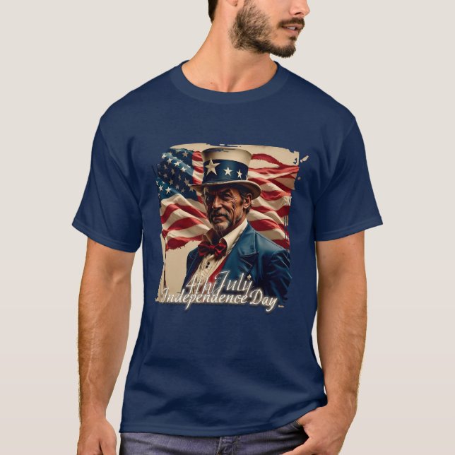 4:e juli - Självständighetsanda T Shirt (Framsida)