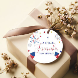 4:e juli Självständighetsstölder Baby Shower Gåvor Etiketter