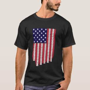 4:e Juli Sjuksköterska hatt Amerikansk Flagga Sjuk T Shirt