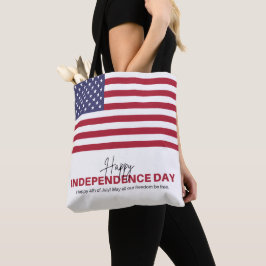 4:e juli-skjorta | USA Flagga Tote | Tygkasse