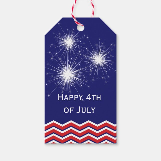 4:e juli Sparkler Märkre 2 Presentetikett (Framsidan)