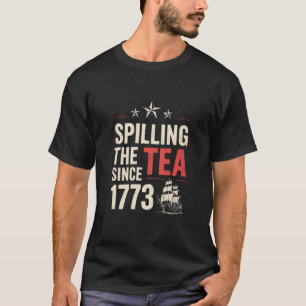 4:e juli spillande te sedan 1773 patriotisk t shirt