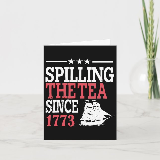 4:e juli Spillar Te Sidan 1773  Kort (Framsida)