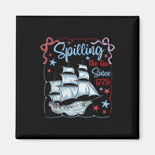 4:e Juli Spiller Te Sidan 1773 Coquette R Magnet (Framsidan)