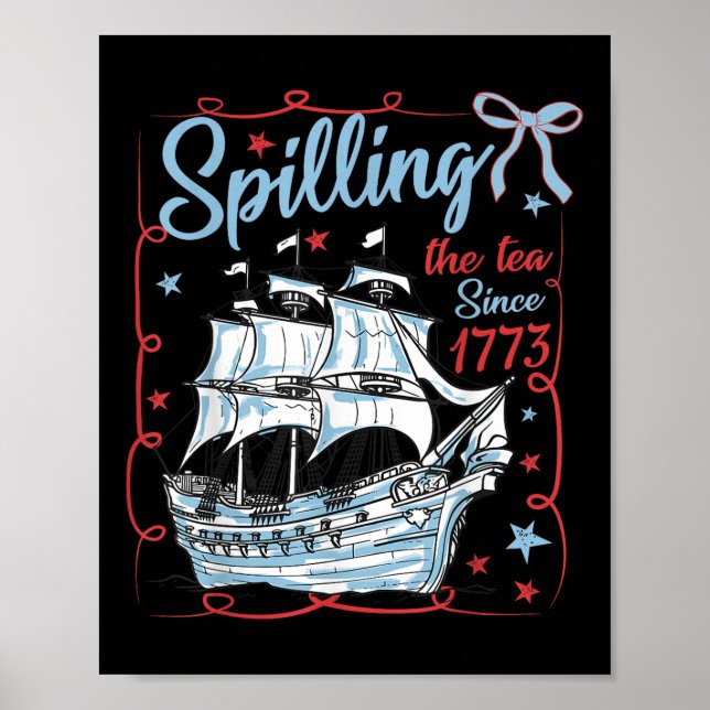 4:e Juli Spiller Te Sidan 1773 Coquette R Poster (Framsidan)