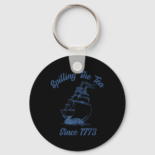4:e juli Spiller Te Siden 1773 Sjov Retro Nyckelring