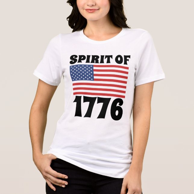 4:e juli, SPIRIT MED 1776 T-SHIRTS (Framsida)