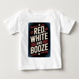 4:e juli spritfest   Röd vit och sprit T Shirt