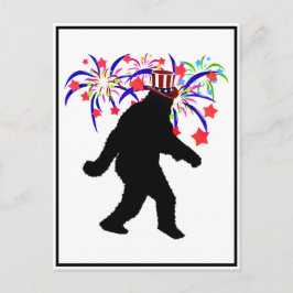 4:e juli Squatchin'w/Fireworks Vykort