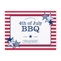 4:e juli Stars och stripes Modern Patriotic BBQ