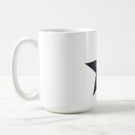 4:e juli - Stjärna med Flagga och Fireworks Kaffemugg