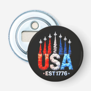 4:e juli stridsflygplan Usa Patriotiska Flasköppnare