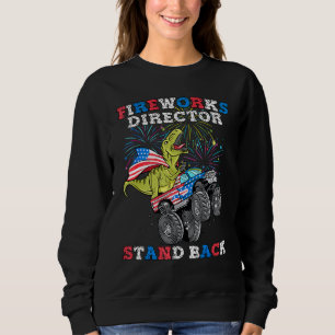 4:e juli T Rex Monster Lastbil Fireworks Director Shirt