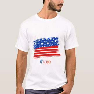 4:e juli T-Shirt Design | Patriotic Independenc