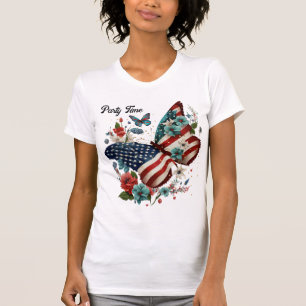 4:e juli Tee Shirt with Butterfly