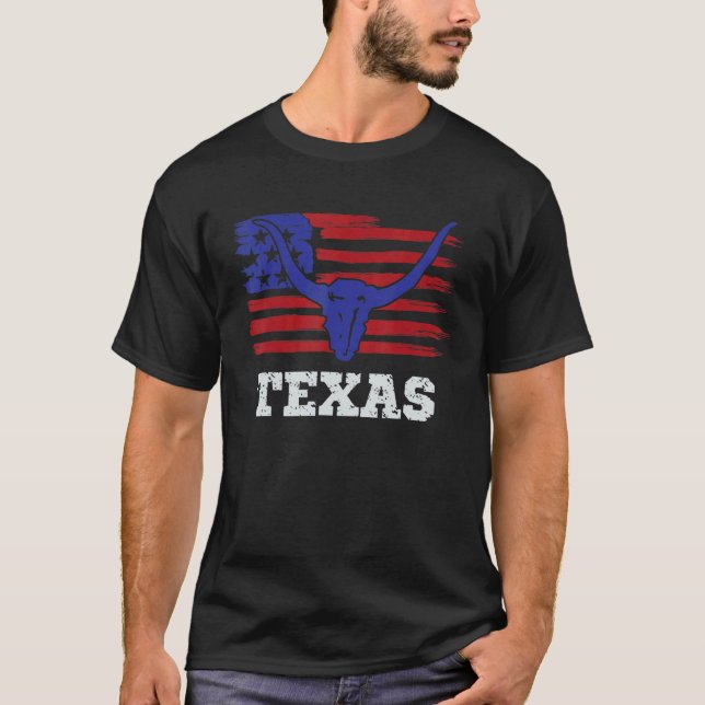 4:e juli Texas State Land Outfit T Shirt (Framsida)